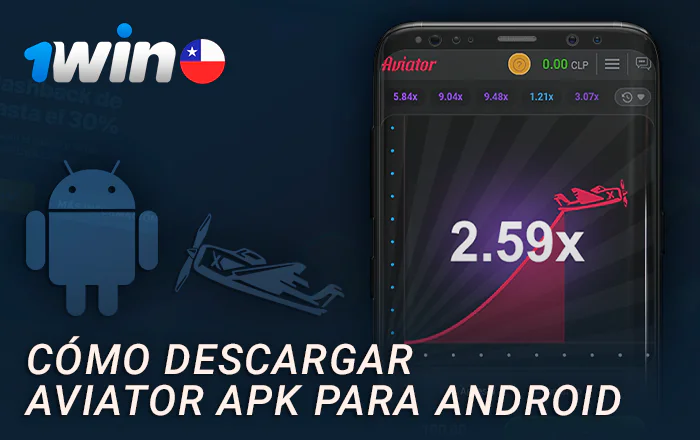 Juega al aviador a través de la aplicación android 1Win